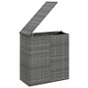 vidaXL szürke polyrattan kerti párnatartó doboz 100 x 49 x 103,5 cm