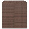 vidaXL barna polyrattan kerti párnatartó doboz 100 x 97,5 x 104 cm