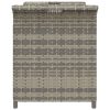 vidaXL barna polyrattan kerti pad párnával 116 x 46 x 57 cm