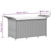 vidaXL barna polyrattan kerti pad párnával 116 x 46 x 57 cm