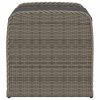 vidaXL szürke polyrattan tárolópad párnával 80 x 51 x 52 cm