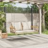 vidaXL bézs polyrattan hintapad párnákkal 109 x 62 x 40 cm