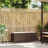 vidaXL barna polyrattan kerti pad párnával 110x30x40,5 cm