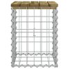 vidaXL impregnált fenyőfa gabion kerti pad 33 x 31 x 42 cm