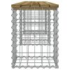 vidaXL impregnált fenyőfa gabion kerti pad 203 x 31 x 42 cm