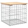 vidaXL tömör fenyőfa gabion kerti pad 43x44x42 cm