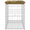 vidaXL tömör impergnált fenyőfa gabion kerti pad 63 x 31,5 x 42 cm