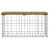 vidaXL impregnált fenyőfa gabion kerti pad 83 x 31,5 x 42 cm