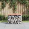 vidaXL tömör duglászfenyő gabion kerti pad 63x44x42 cm