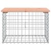 vidaXL tömör duglászfenyő gabion kerti pad 63x44x42 cm