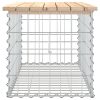 vidaXL tömör fenyőfa gabion kerti pad 83x44x42 cm