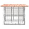 vidaXL tömör duglászfenyő gabion kerti pad 100x102x72 cm